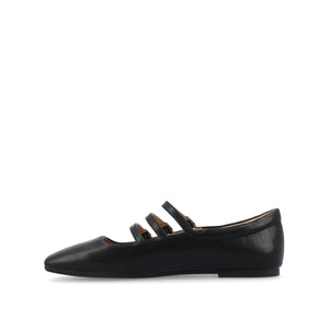 DARLIN BALLET FLATS IN VEGAN LEATHER - Black PU
