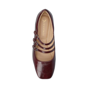 DARLIN STATEMENT FLATS IN WIDE - Crinkle Oxblood
