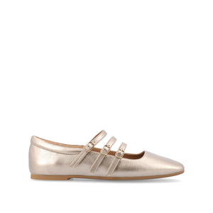 DARLIN STATEMENT FLATS IN WIDE - Gold