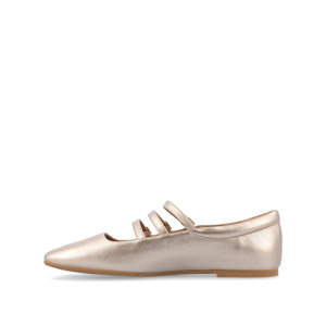 DARLIN BALLET FLATS IN STATEMENT - Gold PU