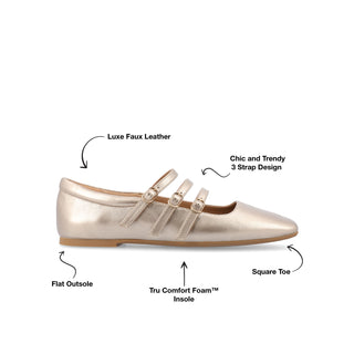 DARLIN BALLET FLATS IN FAUX LEATHER