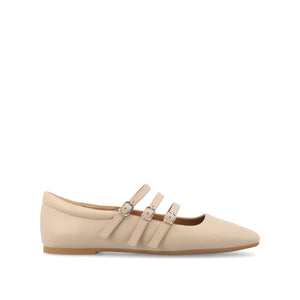 DARLIN BALLET FLATS IN VEGAN LEATHER - Nude PU