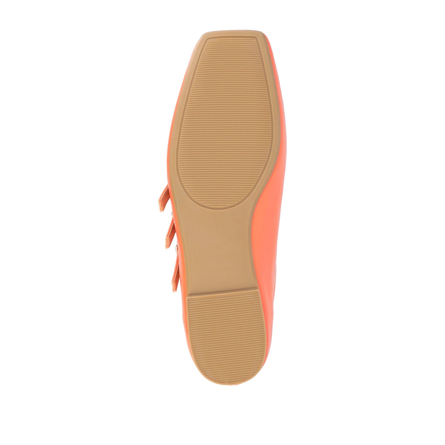 DARLIN BALLET FLATS IN VEGAN LEATHER - Orange PU