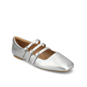 DARLIN STATEMENT FLATS IN WIDE - Silver