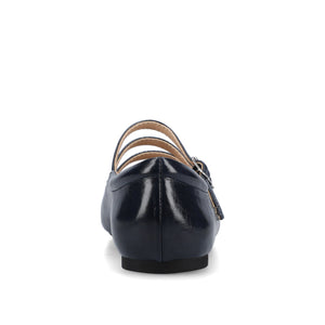 DARLIN STATEMENT FLATS IN WIDE - Crinkle Navy
