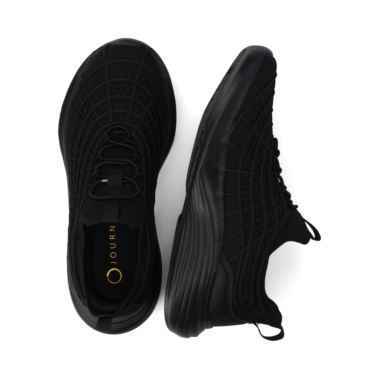 DASHA CASUAL SNEAKERS - Black Knit