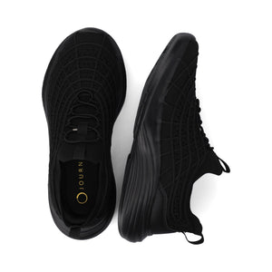 DASHA CASUAL SNEAKERS - Black Knit