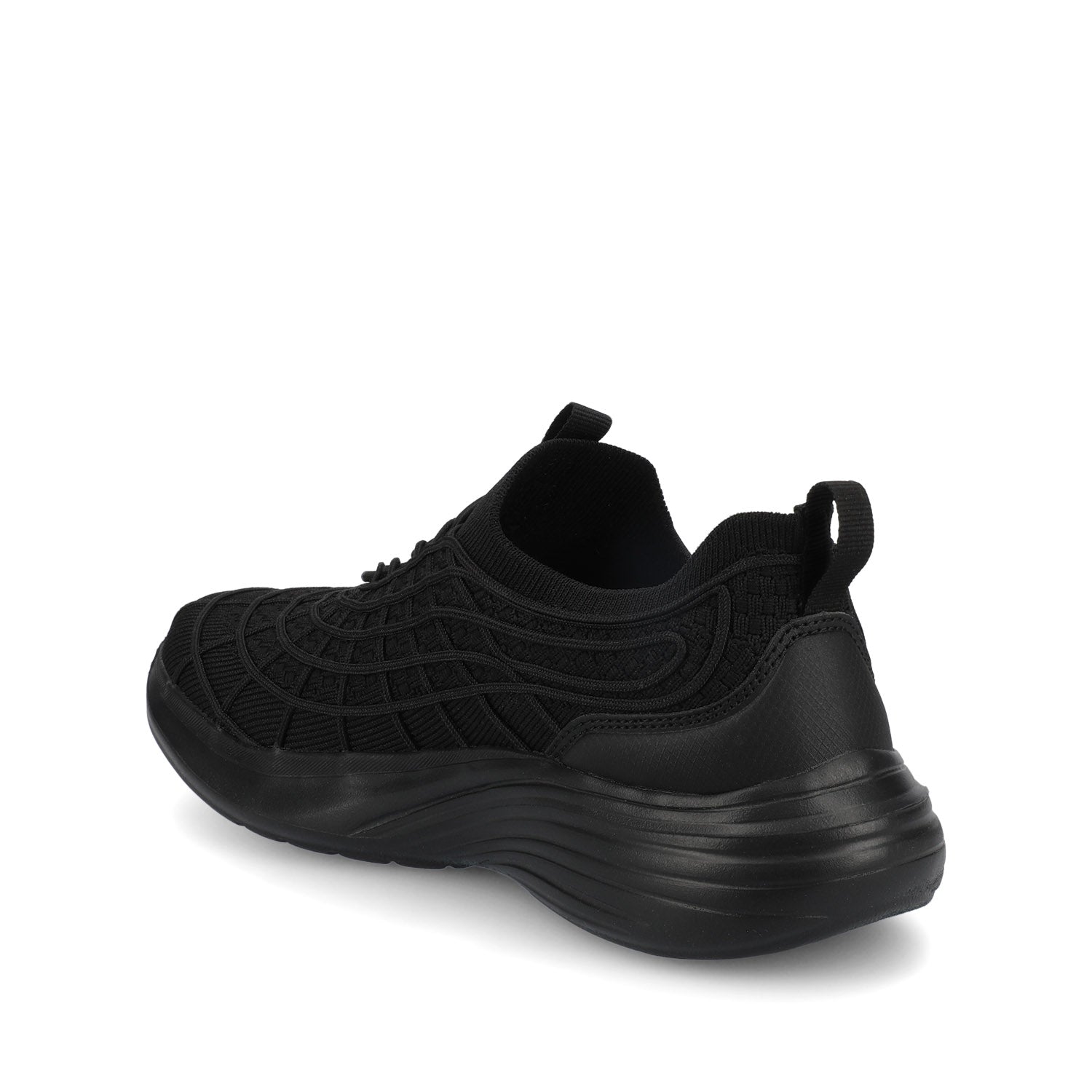 DASHA CASUAL SNEAKERS - Black Knit