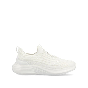 DASHA CASUAL SNEAKERS - White Knit