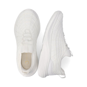 DASHA CASUAL SNEAKERS - White Knit