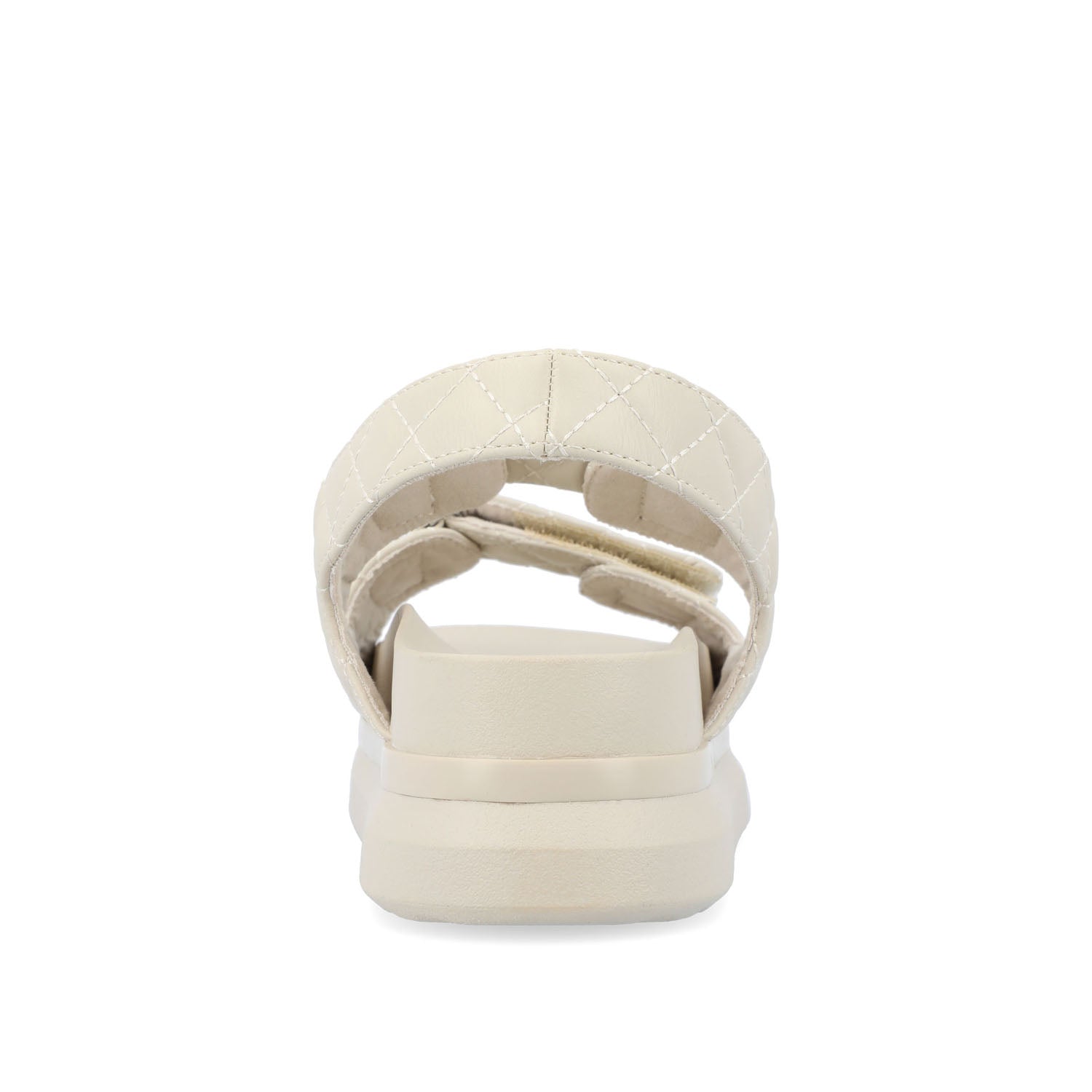 DEBBY DOUBLE STRAP SANDALS IN VEGAN LEATHER - Beige