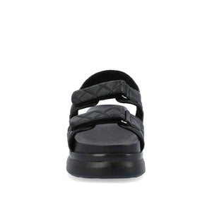DEBBY DOUBLE STRAP SANDALS IN FAUX LEATHER