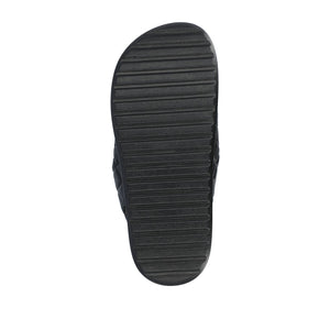 DEBBY DOUBLE STRAP SANDALS IN VEGAN LEATHER - Black