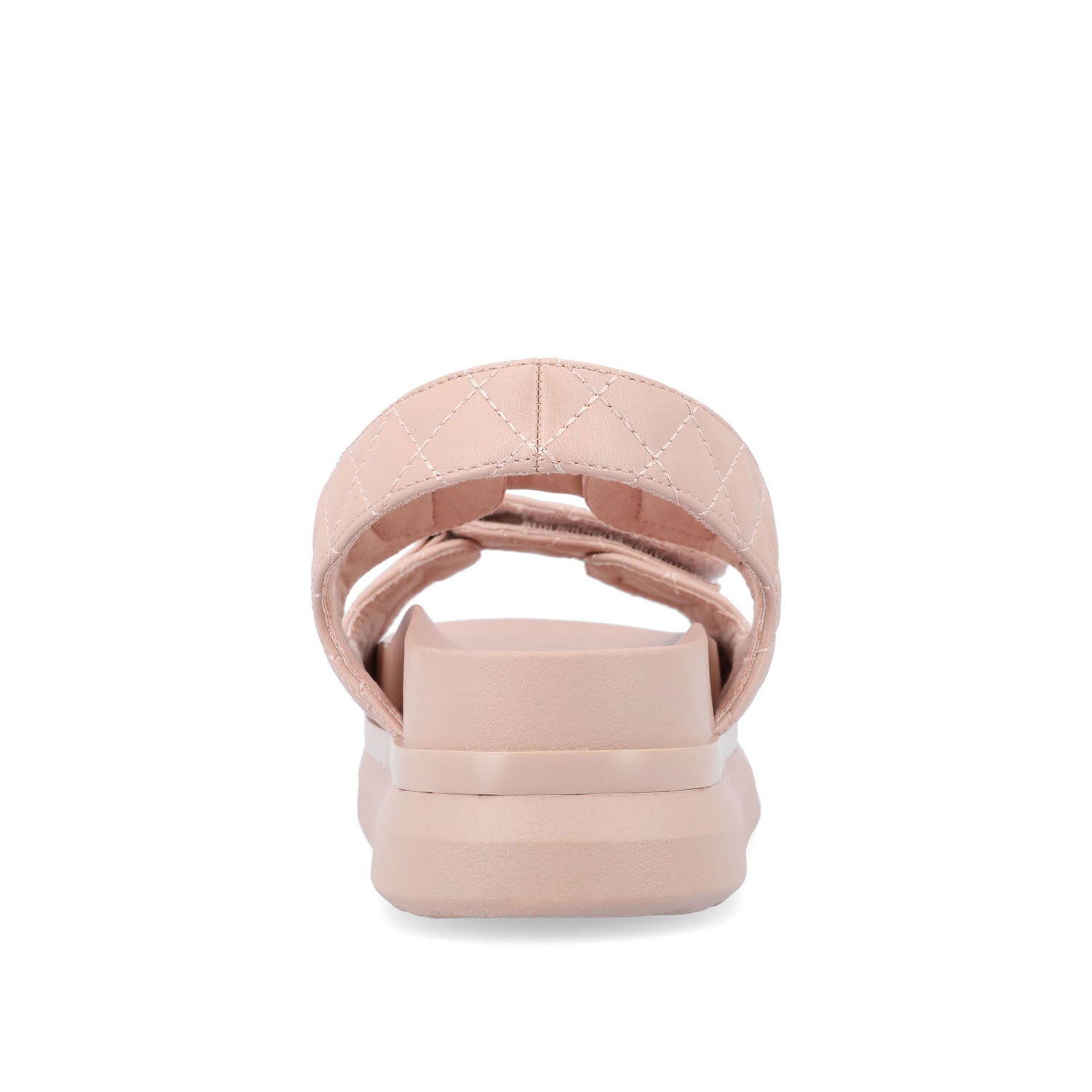 DEBBY DOUBLE STRAP SANDALS IN VEGAN LEATHER - Blush