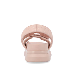 DEBBY DOUBLE STRAP SANDALS IN VEGAN LEATHER - Blush