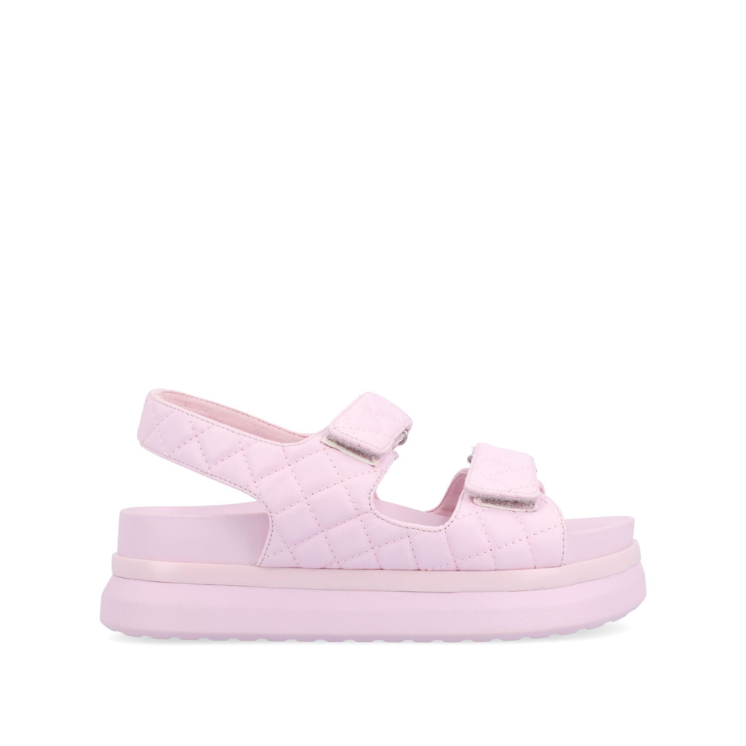 DEBBY DOUBLE STRAP SANDALS IN FAUX LEATHER