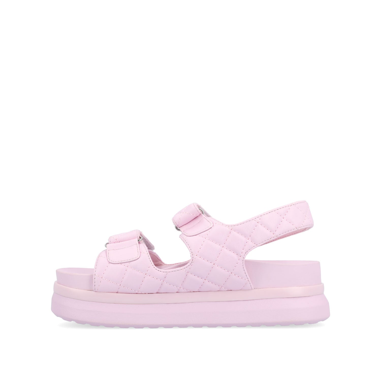 DEBBY DOUBLE STRAP SANDALS IN VEGAN LEATHER - Lilac