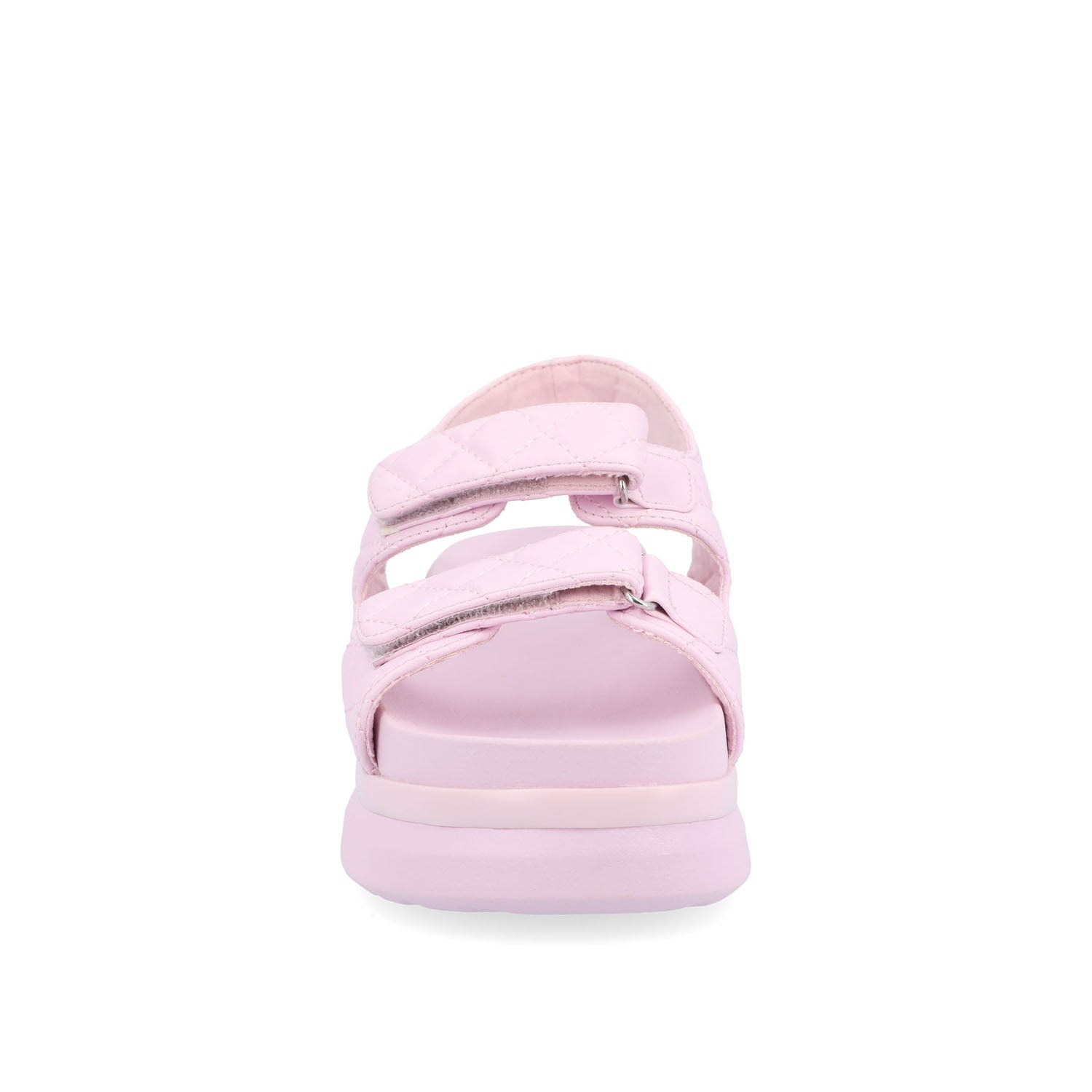 DEBBY DOUBLE STRAP SANDALS IN VEGAN LEATHER - Lilac