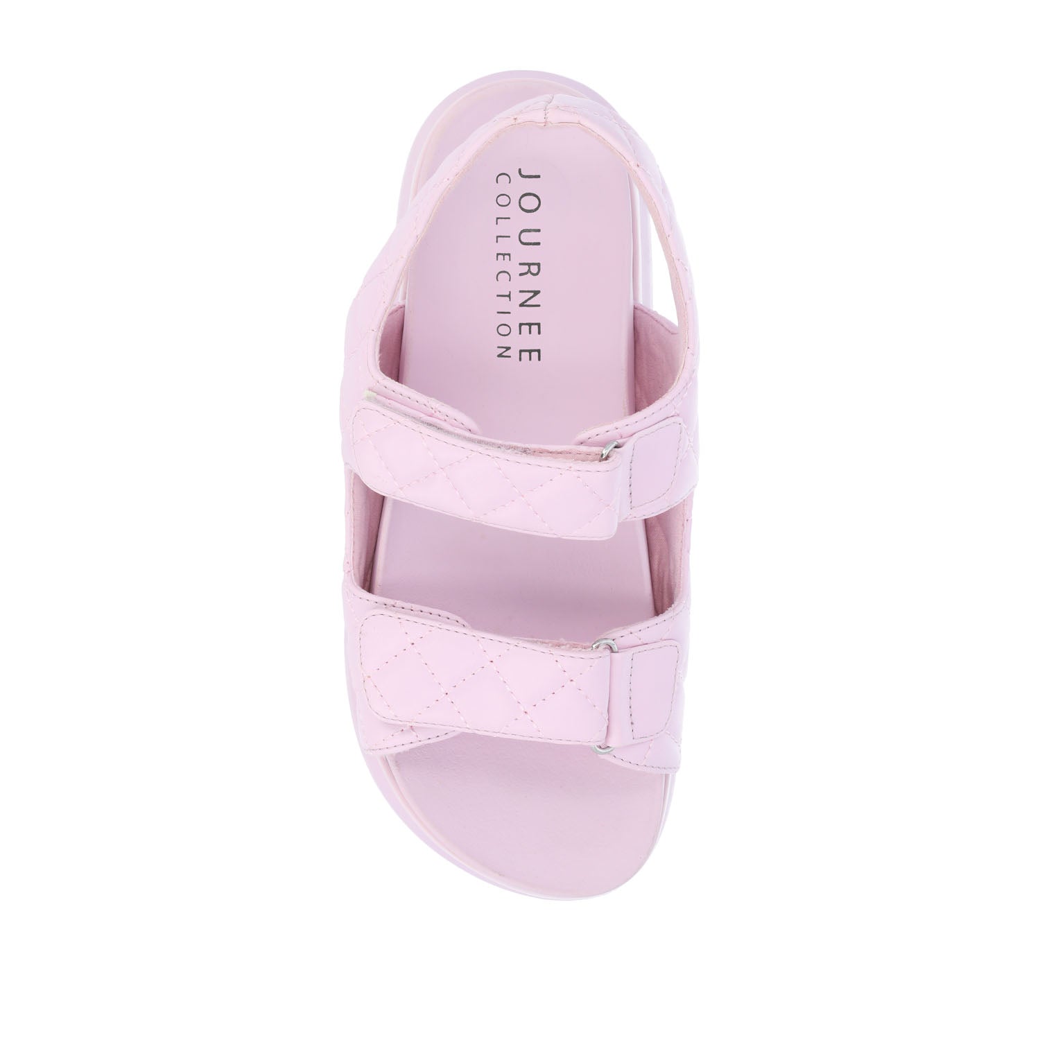 DEBBY DOUBLE STRAP SANDALS IN FAUX LEATHER
