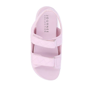 DEBBY DOUBLE STRAP SANDALS IN FAUX LEATHER