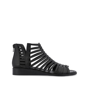 DELILAH GLADIATOR SANDALS IN WIDE - Black