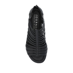 DELILAH GLADIATOR SANDALS IN WIDE - Black