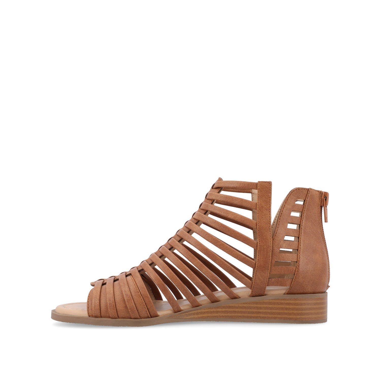 DELILAH GLADIATOR SANDALS IN VEGAN LEATHER - Brown