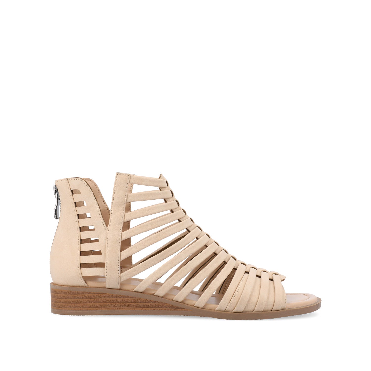 DELILAH GLADIATOR SANDALS IN FAUX LEATHER