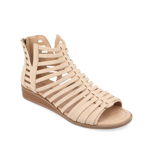 DELILAH GLADIATOR SANDALS IN VEGAN LEATHER - Nude