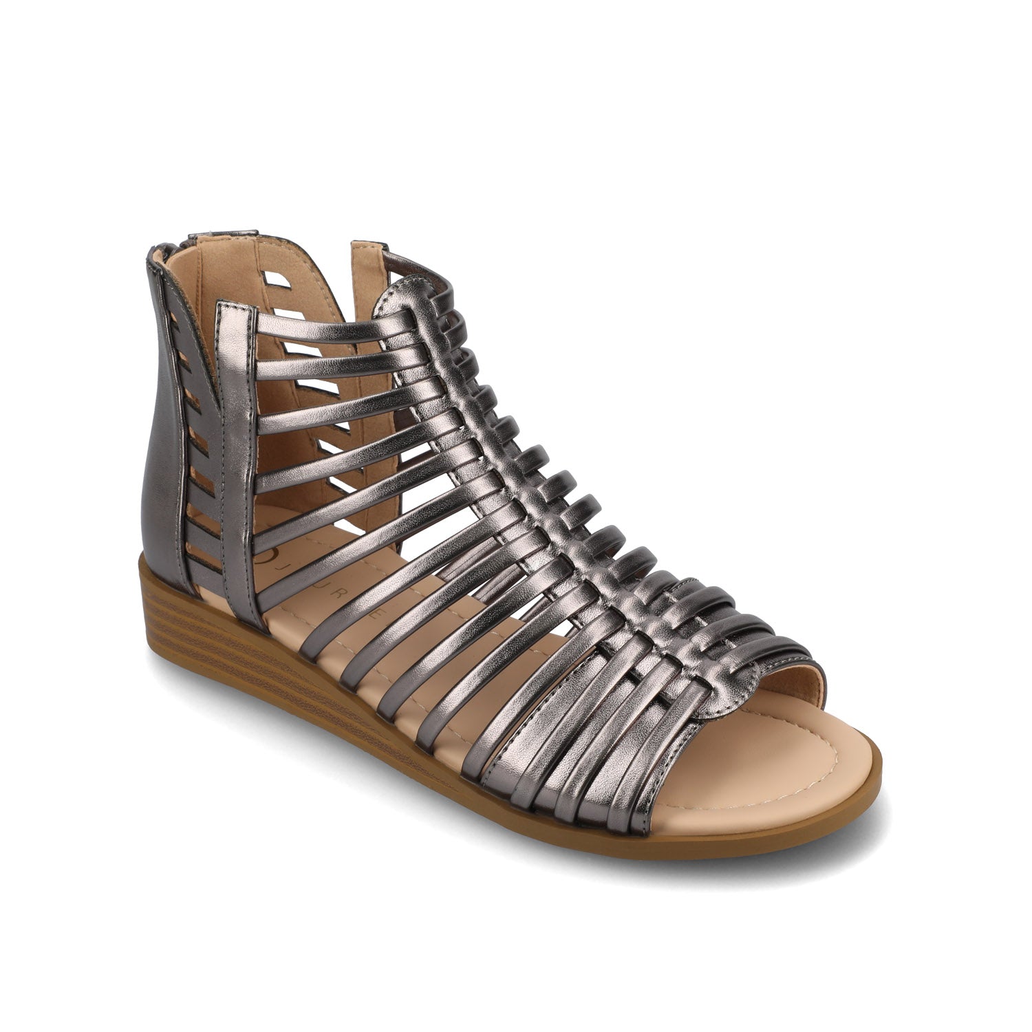 DELILAH GLADIATOR SANDALS IN STATEMENT - Pewter
