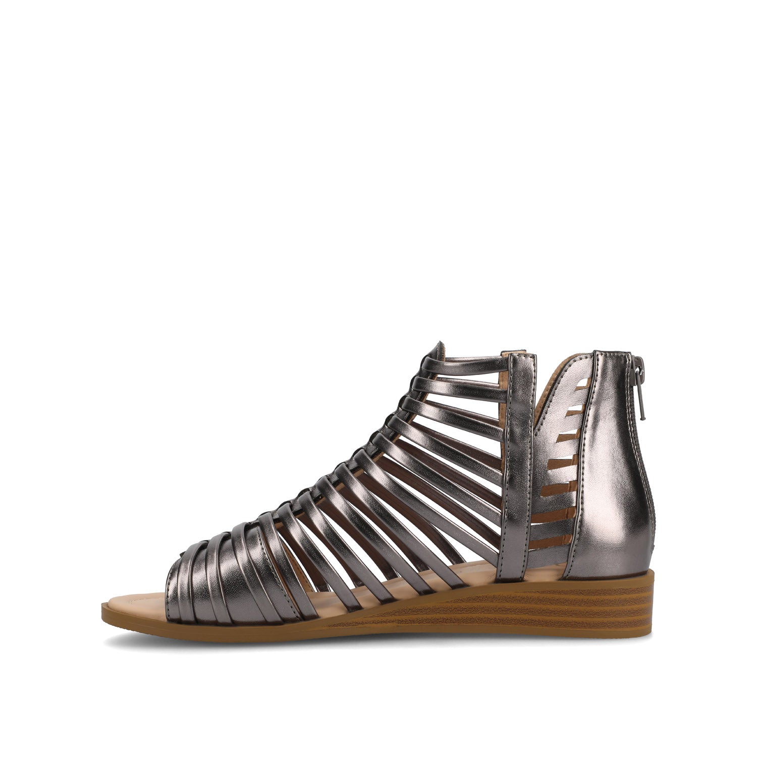 DELILAH GLADIATOR SANDALS IN STATEMENT - Pewter