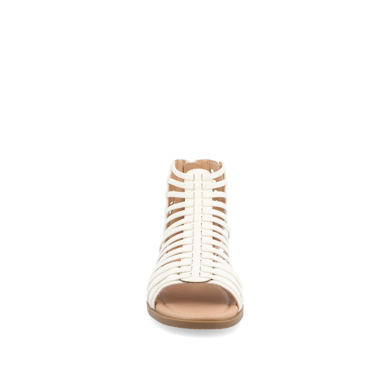 DELILAH GLADIATOR SANDALS IN VEGAN LEATHER - White