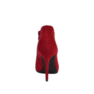 DEMMI STILETTO HEELED BOOTIES IN FABRIC