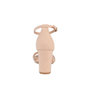 DENALI STRAPPY HEELS IN VEGAN LEATHER - Nude PU