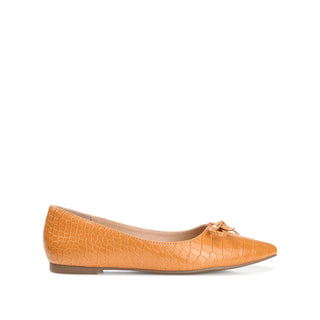 DEVALYN BALLET FLATS IN CROCO