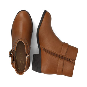DEVINA ANKLE BOOTIES - Tan