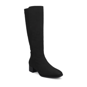 DEVRI KNEE HIGH BOOTS IN FAUX LEATHER