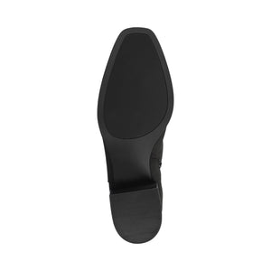 DEVRI KNEE HIGH BOOTS IN EXTRA WIDE CALF - Black Suede