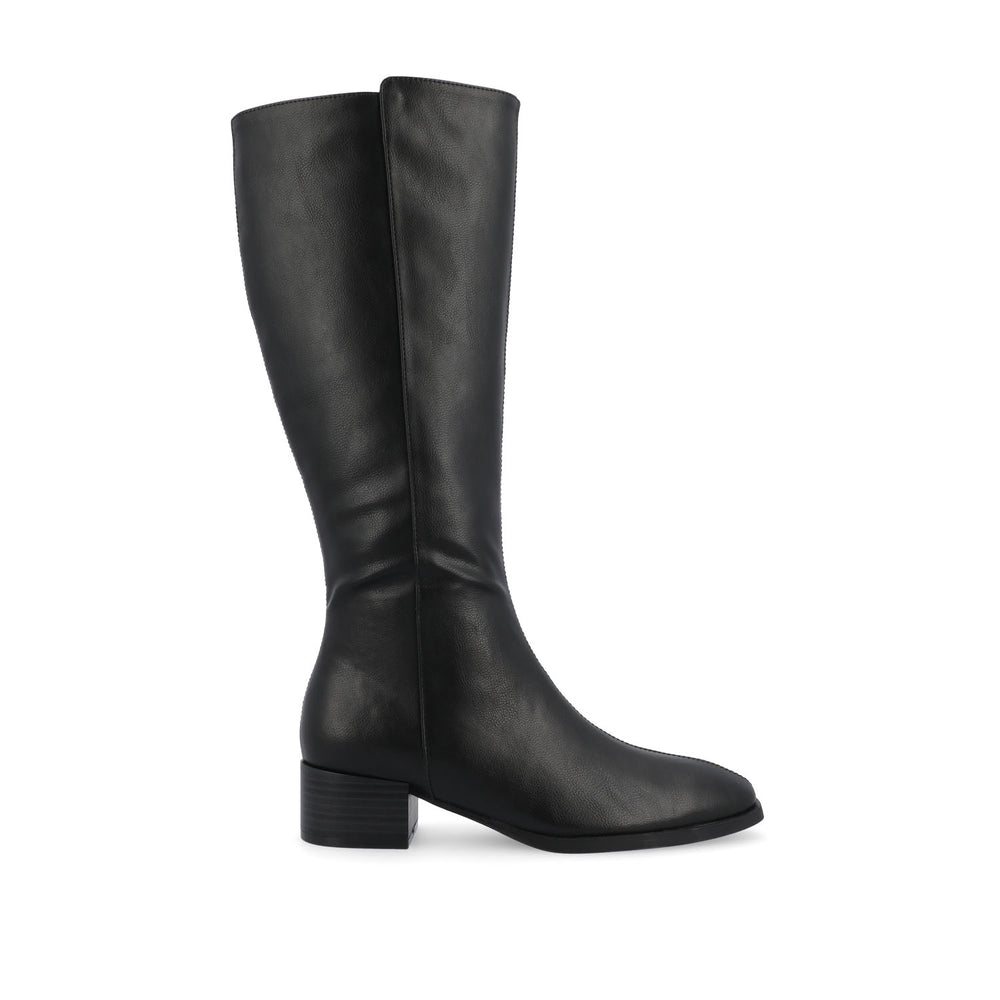 DEVRI KNEE HIGH BOOTS IN FAUX LEATHER