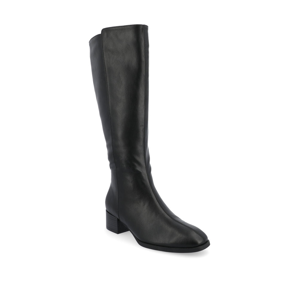 DEVRI KNEE HIGH BOOTS IN FAUX LEATHER