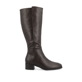 DEVRI KNEE HIGH BOOTS IN FAUX LEATHER