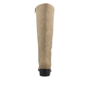 DEVRI KNEE HIGH BOOTS IN FAUX LEATHER