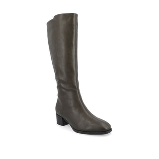 DEVRI KNEE HIGH BOOTS IN FAUX LEATHER