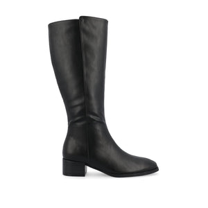 DEVRI KNEE HIGH BOOTS IN WIDE CALF - Black