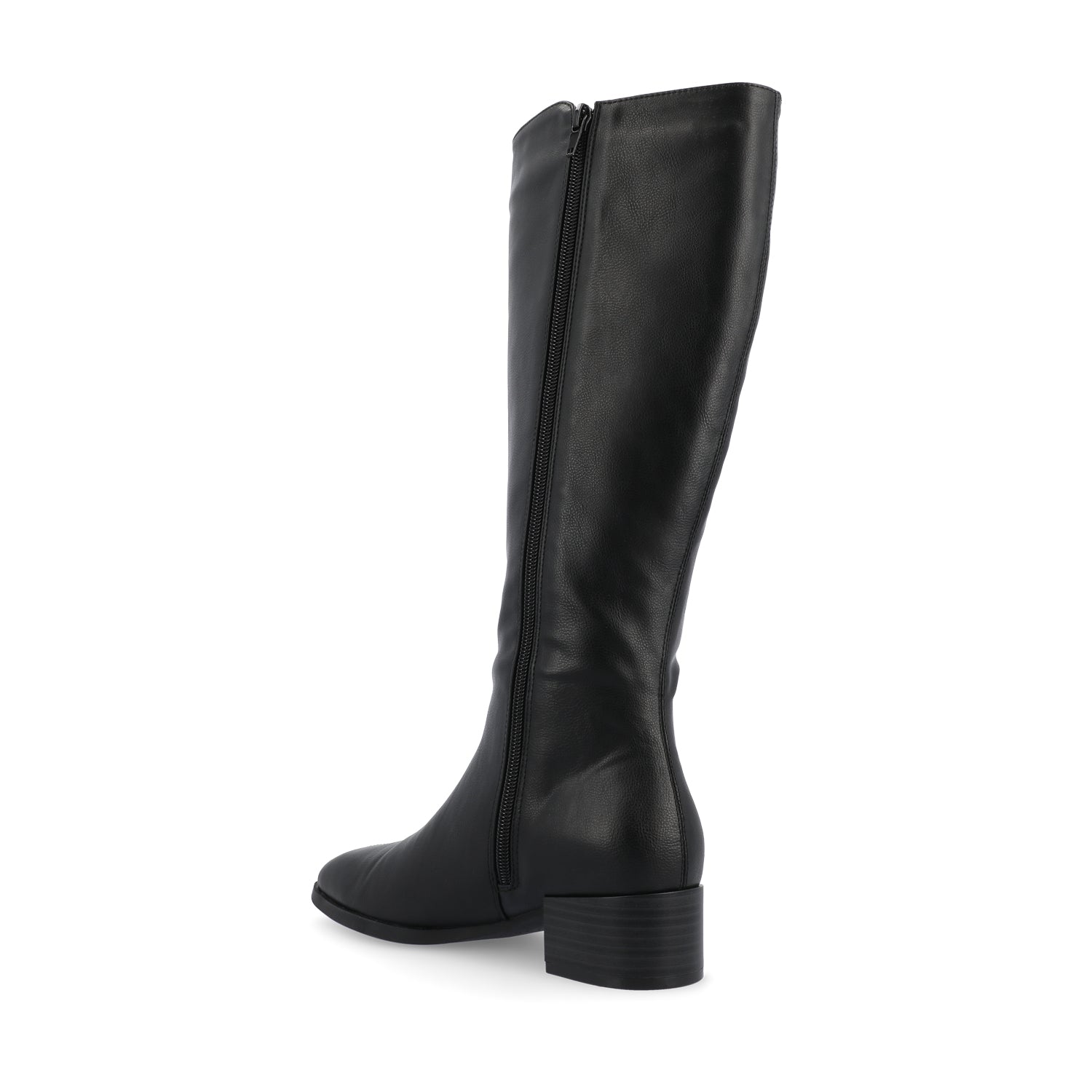 DEVRI KNEE HIGH BOOTS IN WIDE CALF - Black