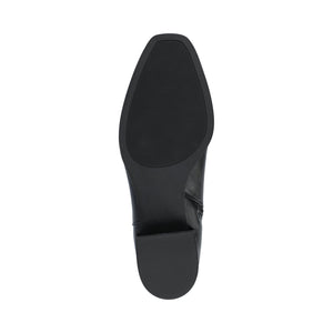 DEVRI KNEE HIGH BOOTS IN WIDE CALF - Black Suede