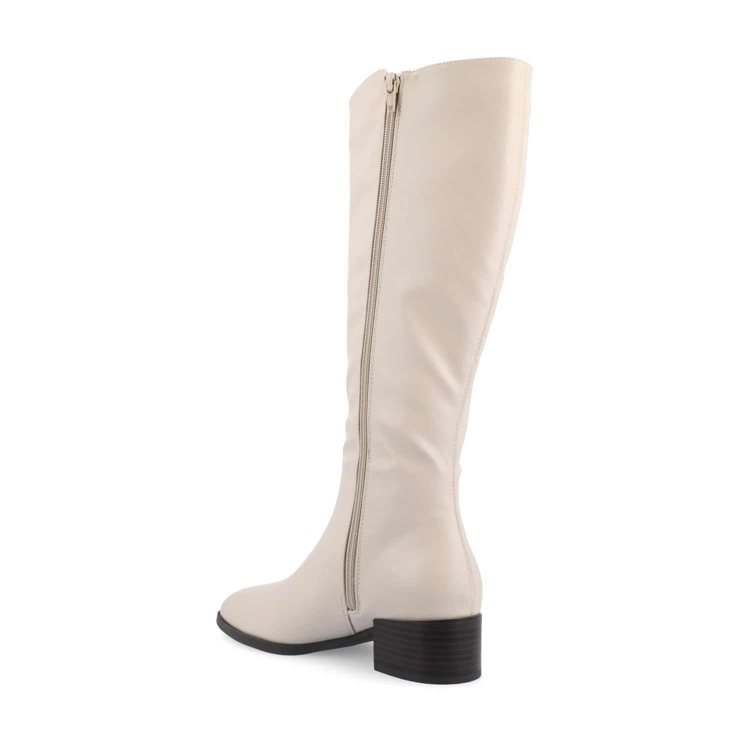 DEVRI KNEE HIGH BOOTS IN WIDE CALF - Bone