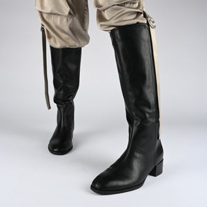 DEVRI KNEE HIGH BOOTS IN WIDE CALF