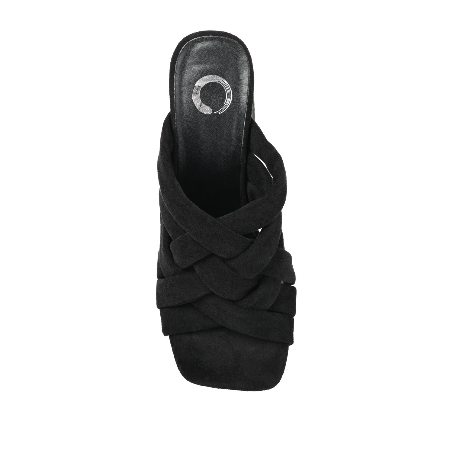 DORISA MULE HEELS IN FAUX SUEDE - Black