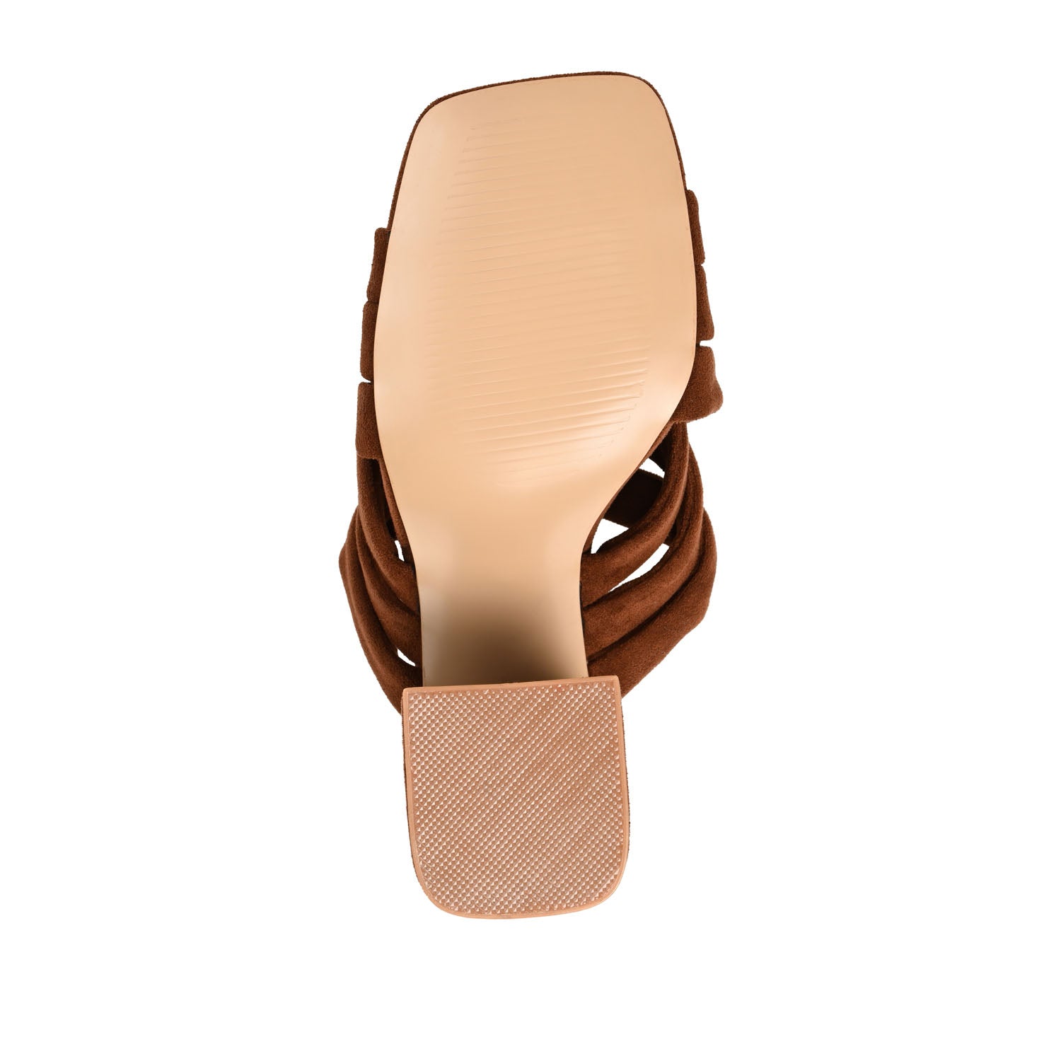 DORISA MULE HEELS IN FAUX SUEDE - Brown